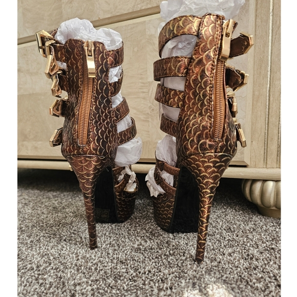 Bronze Scaley Heels - Picture 5 of 5
